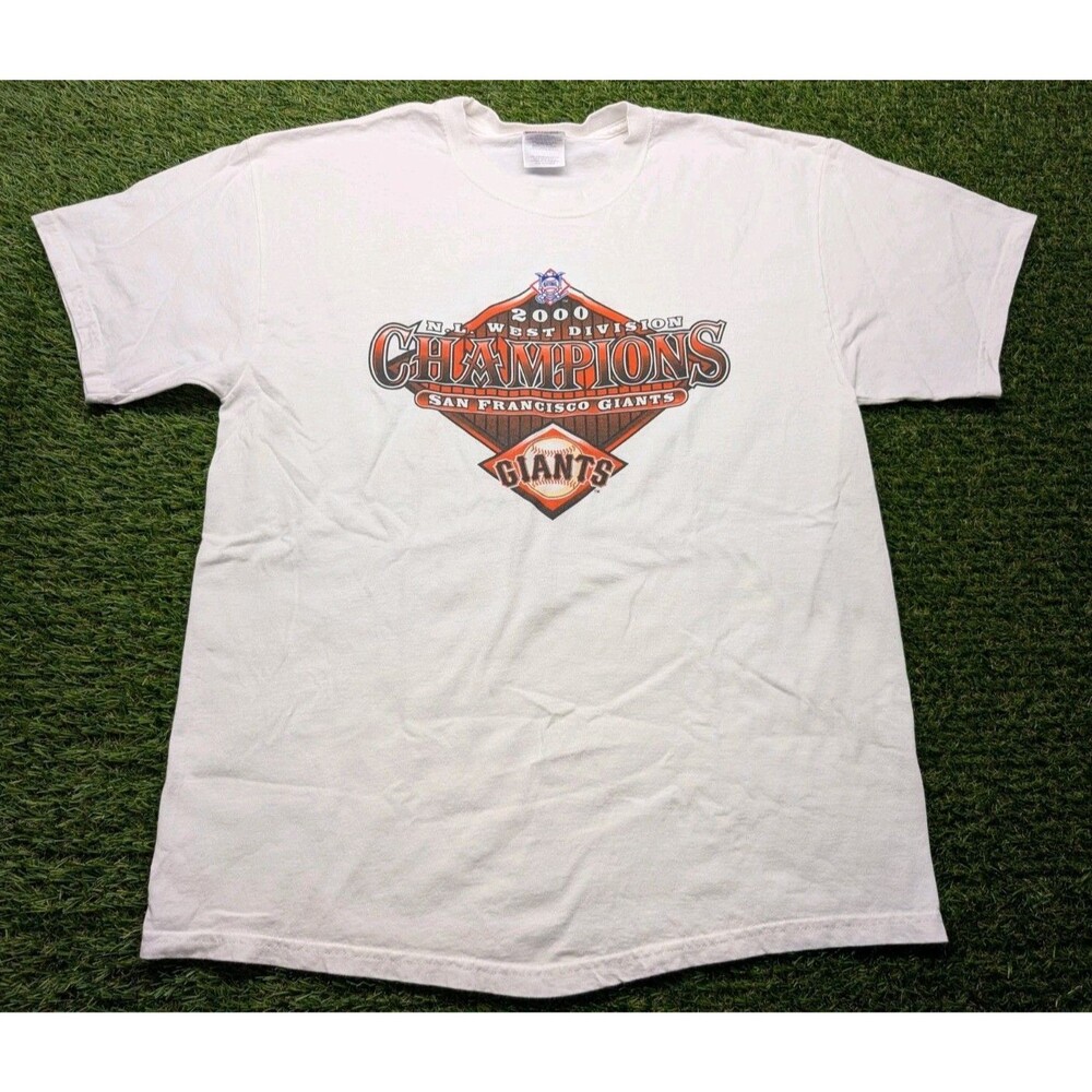 Vintage Giants N.L. West Division Champions 2000 Front And Back Print Size XL